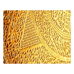 Gold Pattern Double Sided Flano Blanket (large)  by BangZart