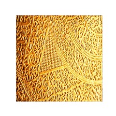 Gold Pattern Small Satin Scarf (square) by BangZart