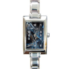 Fractal Tangled Minds Rectangle Italian Charm Watch by BangZart