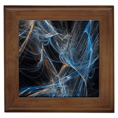 Fractal Tangled Minds Framed Tiles by BangZart