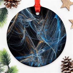 Fractal Tangled Minds Ornament (round) by BangZart