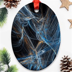 Fractal Tangled Minds Ornament (oval) by BangZart