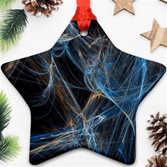 Fractal Tangled Minds Ornament (star) by BangZart