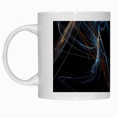 Fractal Tangled Minds White Mugs by BangZart