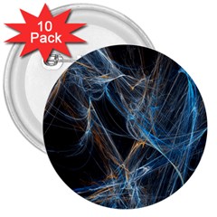 Fractal Tangled Minds 3  Buttons (10 Pack)  by BangZart