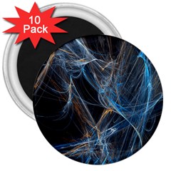 Fractal Tangled Minds 3  Magnets (10 Pack)  by BangZart