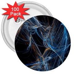 Fractal Tangled Minds 3  Buttons (100 Pack)  by BangZart