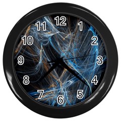 Fractal Tangled Minds Wall Clocks (black) by BangZart