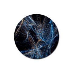 Fractal Tangled Minds Rubber Coaster (round)  by BangZart