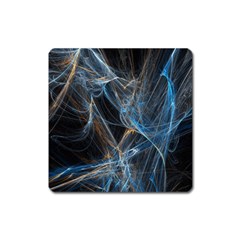 Fractal Tangled Minds Square Magnet by BangZart