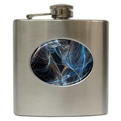 Fractal Tangled Minds Hip Flask (6 Oz) by BangZart