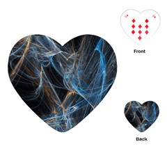 Fractal Tangled Minds Playing Cards (heart)  by BangZart