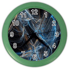 Fractal Tangled Minds Color Wall Clocks by BangZart