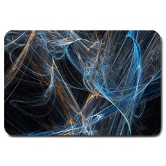 Fractal Tangled Minds Large Doormat  by BangZart