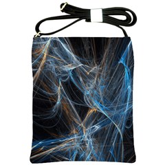 Fractal Tangled Minds Shoulder Sling Bags by BangZart