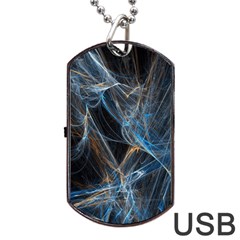 Fractal Tangled Minds Dog Tag Usb Flash (two Sides) by BangZart