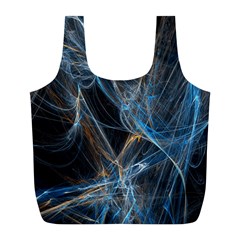 Fractal Tangled Minds Full Print Recycle Bags (l)  by BangZart