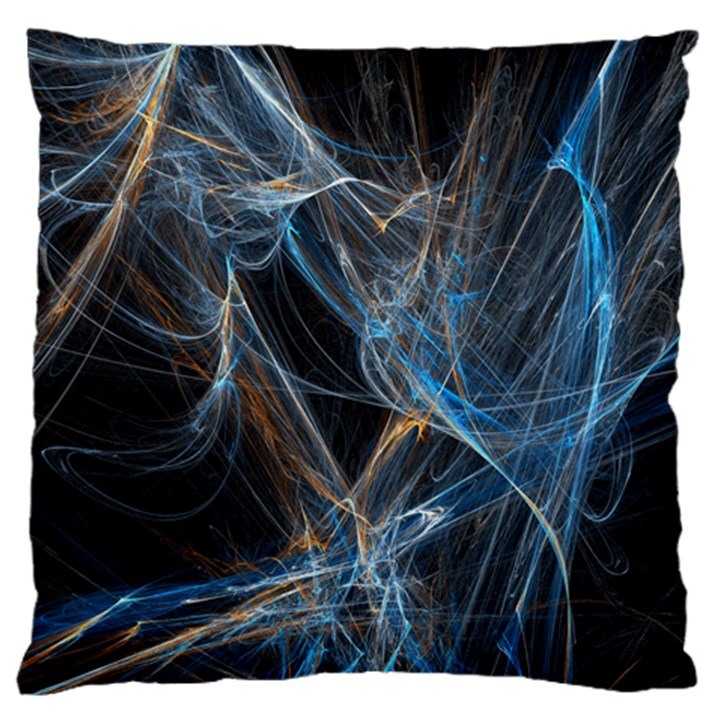 Fractal Tangled Minds Standard Flano Cushion Case (One Side)