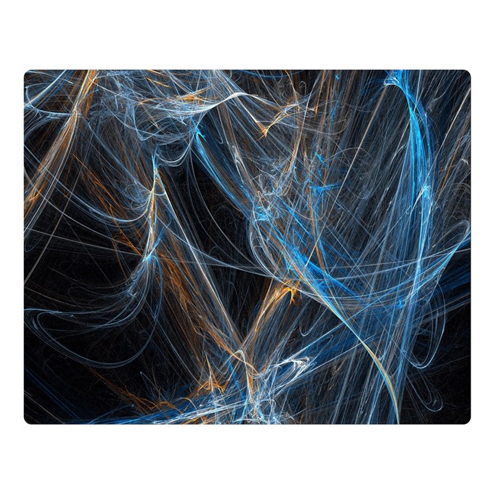 Fractal Tangled Minds Double Sided Flano Blanket (Large) 