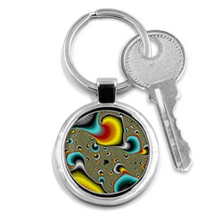 Fractals Random Bluray Key Chains (round)  by BangZart