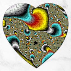 Fractals Random Bluray Jigsaw Puzzle (heart) by BangZart