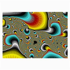 Fractals Random Bluray Large Glasses Cloth (2-side) by BangZart