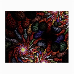 Fractal Swirls Small Glasses Cloth by BangZart