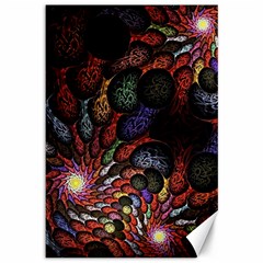 Fractal Swirls Canvas 12  X 18   by BangZart