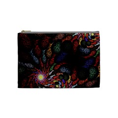 Fractal Swirls Cosmetic Bag (medium) 