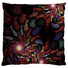 Fractal Swirls Large Cushion Case (two Sides) by BangZart