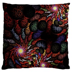 Fractal Swirls Standard Flano Cushion Case (one Side) by BangZart