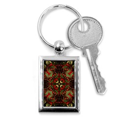 Fractal Kaleidoscope Key Chains (rectangle)  by BangZart