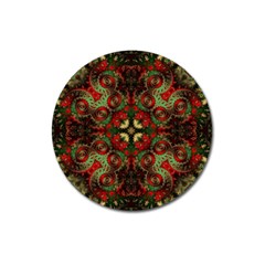 Fractal Kaleidoscope Magnet 3  (round) by BangZart