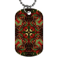 Fractal Kaleidoscope Dog Tag (two Sides) by BangZart