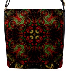 Fractal Kaleidoscope Flap Messenger Bag (s) by BangZart