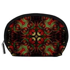 Fractal Kaleidoscope Accessory Pouches (large)  by BangZart