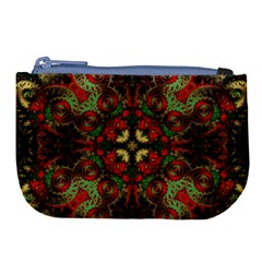 Fractal Kaleidoscope Large Coin Purse by BangZart