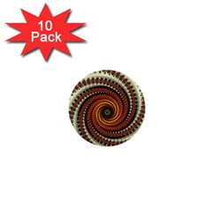 Fractal Pattern 1  Mini Buttons (10 Pack)  by BangZart