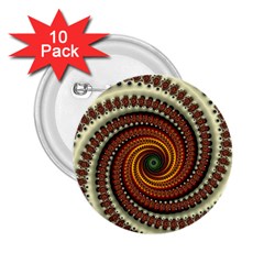 Fractal Pattern 2 25  Buttons (10 Pack)  by BangZart