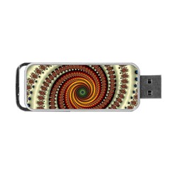 Fractal Pattern Portable Usb Flash (one Side) by BangZart