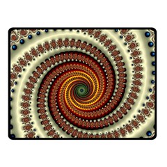 Fractal Pattern Double Sided Fleece Blanket (small)  by BangZart