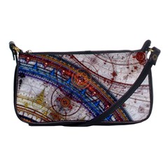 Fractal Circles Shoulder Clutch Bags by BangZart