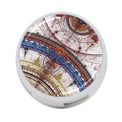 Fractal Circles 4-port Usb Hub (two Sides)  by BangZart