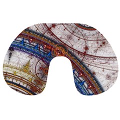 Fractal Circles Travel Neck Pillows by BangZart