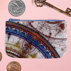 Fractal Circles Large Coin Purse by BangZart