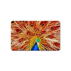 Fractal Peacock Art Magnet (name Card) by BangZart