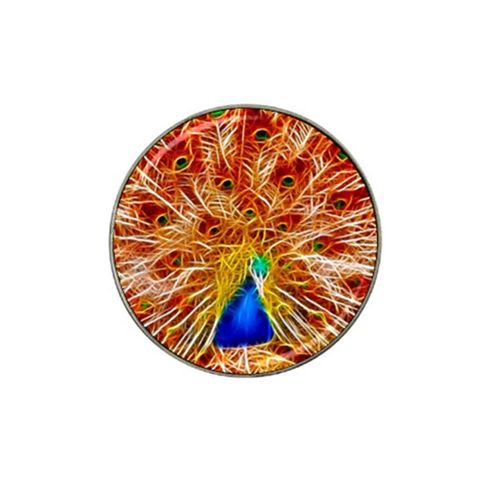 Fractal Peacock Art Hat Clip Ball Marker (4 pack)