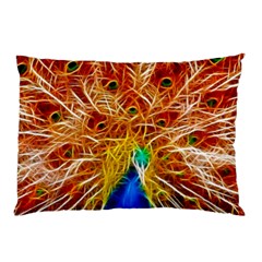 Fractal Peacock Art Pillow Case (two Sides) by BangZart