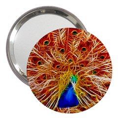 Fractal Peacock Art 3  Handbag Mirrors by BangZart