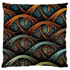 Fractal Art Pattern Flower Art Background Clored Standard Flano Cushion Case (one Side) by BangZart